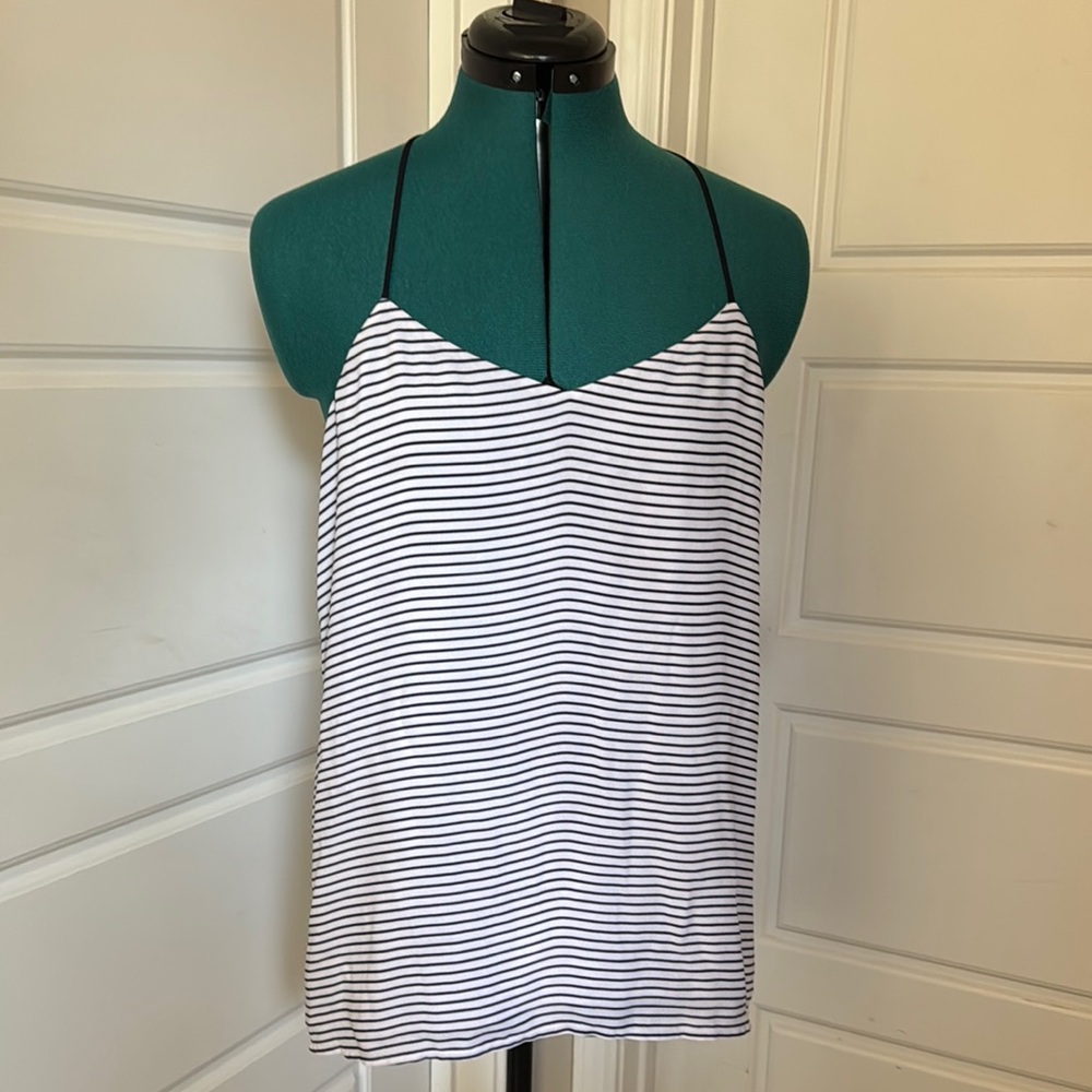 Express Black and White Striped Camisole